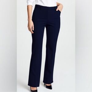 Theory tall straight navy‎ blue womens dress pants size 8x34 / 8 tall